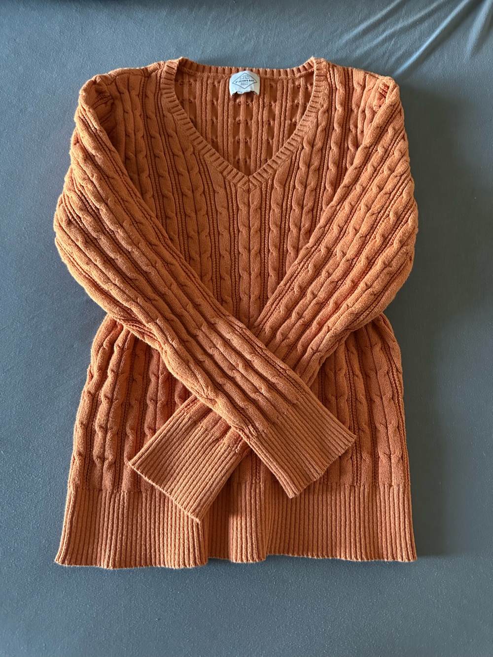 St. John's Bay Orange Cable Knit Sweater
